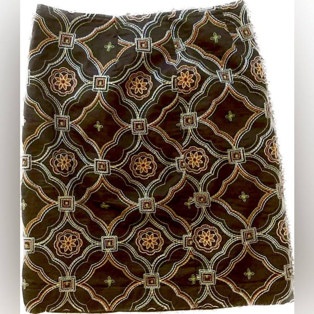 Harold’s vintage mini brown pattern skirt